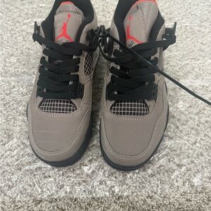 Jordan Gray and Red Sneakers